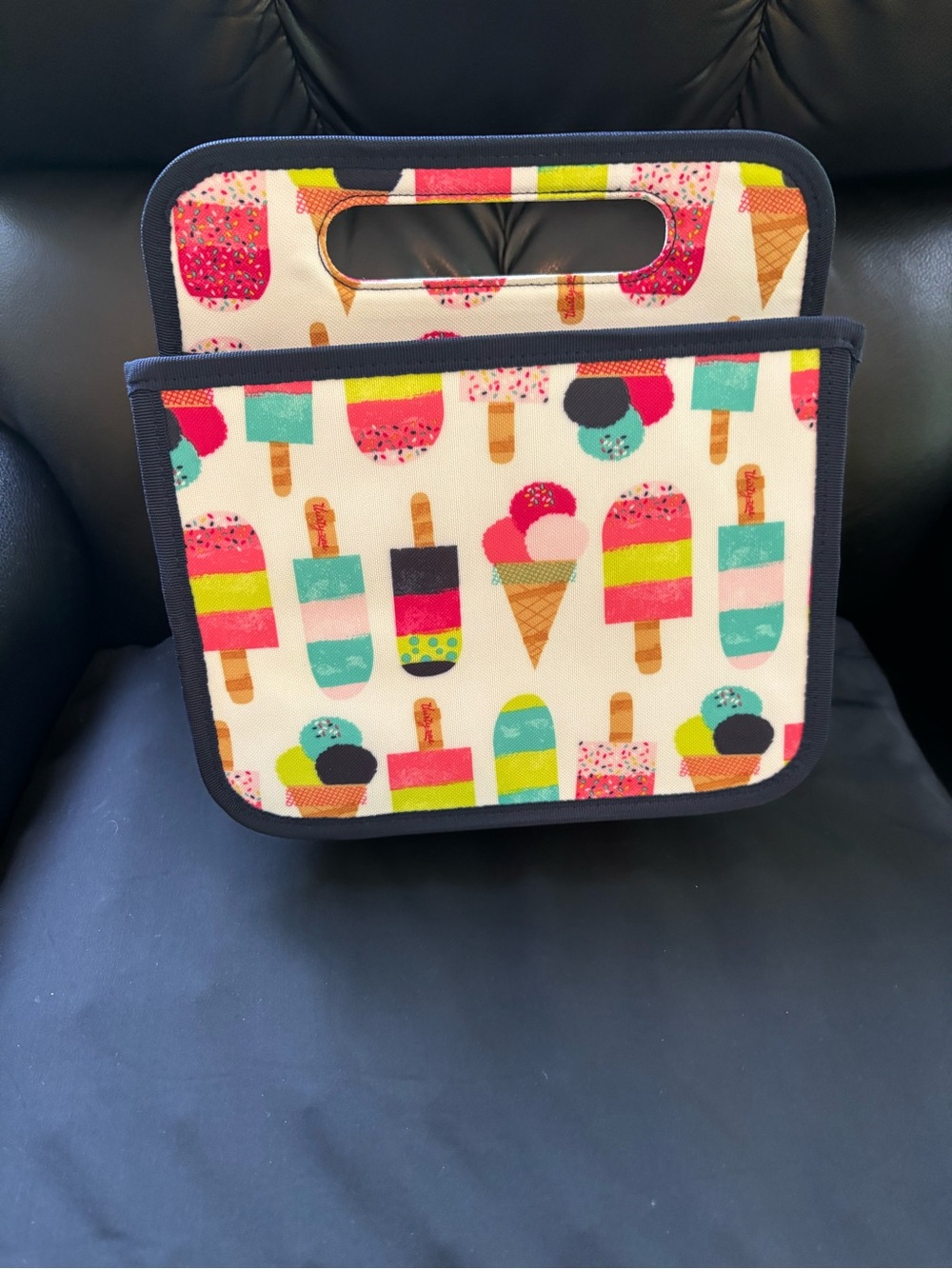 Thirty-One Double Duty Caddy Sweet Sprinkles Ice Cream Print Organizer NWT